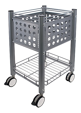 Vertiflex® Sidekick File Cart, 29"H x 15 3/4"W x 15 3/4"D, Gray