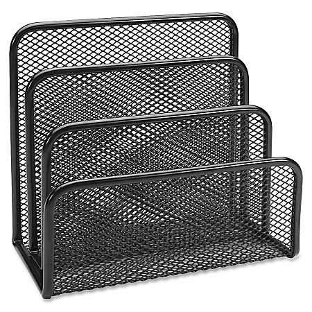 Lorell® Mesh Vertical Sorter, Black