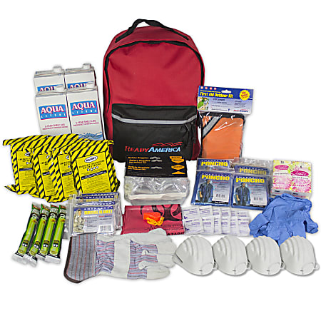 Ready America 4-Person 3-Day Essential Emergency Backpack