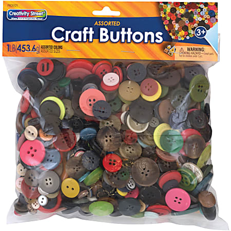 Creativity Street Craft Button Variety Pack - Craft, Classroom Activities, Collage, Decoration, Mask, Puppet, Toy - 1 / Pack - Assorted Creativity Street Craft Button Variety Pack - Craft, Classroom Activities, Collage, Decoration, Mask, Puppet, Toy - 1 / Pack - Assorted