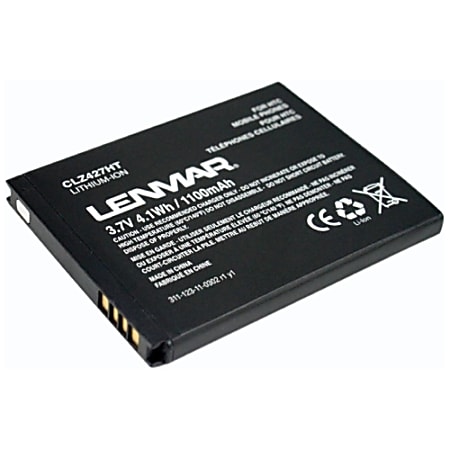 Lenmar® CLZ427HT Lithium-Ion Cellular Phone Battery, 3.7 Volts, 1100 mAh Capacity