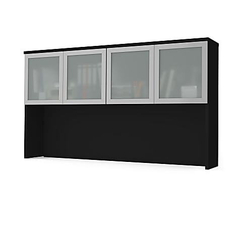 Bestar Pro-Concept Plus Hutch With Frosted Glass Doors,