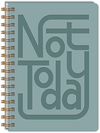 Lady Jayne Vegan Leather Softcover Spiral Journal, 6-1/4" x 8-1/2", Legal Rule, 144 Pages, Today
