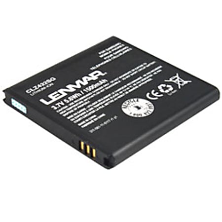 Lenmar® CLZ432SG Lithium-Ion Cellular Phone Battery, 3.7 Volts, 1500 mAh Capacity