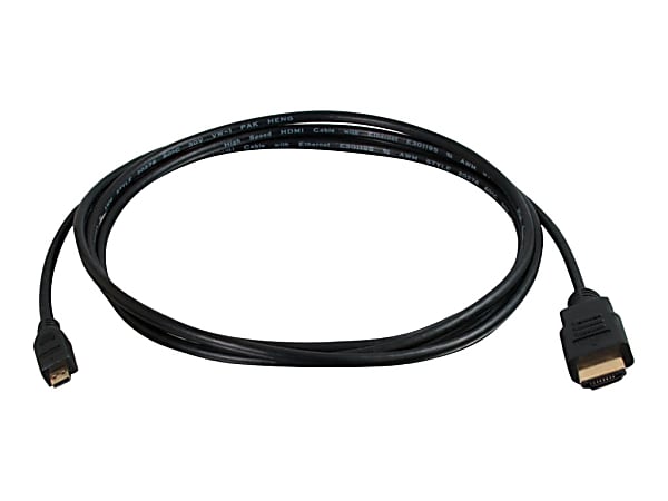 C2G 2m (6ft) 4K HDMI to Mini HDMI Cable with Ethernet - High Speed UltraHD - 6.56 ft HDMI A/V Cable for Audio/Video Device, Home Theater System, Smartphone, Tablet - First End: 1 x HDMI Male Digital Audio/Video