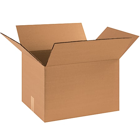 Partners Brand Double-Wall Corrugated Boxes, 8"H x 10"W x 14"D, Kraft, Pack Of 15