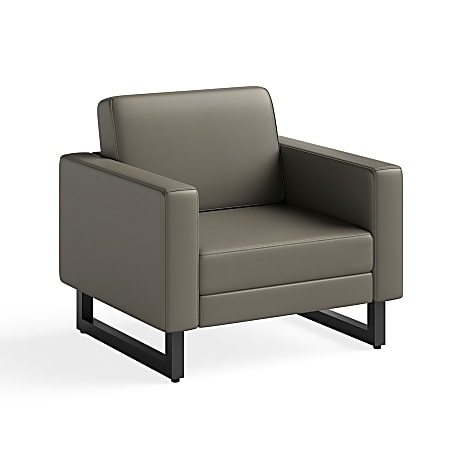Safco® Mirella Lounge Chair, Gray/Black