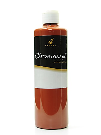 Chroma Chromacryl Students' Acrylic Paint, 1 Pint, Burnt Sienna, Pack Of 2