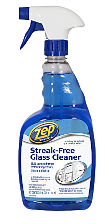 Zep® Streak-Free Glass Cleaner, 32 Oz Bottle