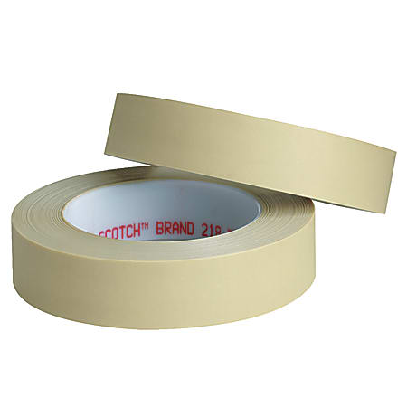 3M™ 218 Masking Tape, 3" Core, 0.25" x 180', Green, Pack Of 3