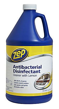Zep® Antibacterial Disinfectant & Cleaner With Lemon, 128 Oz.