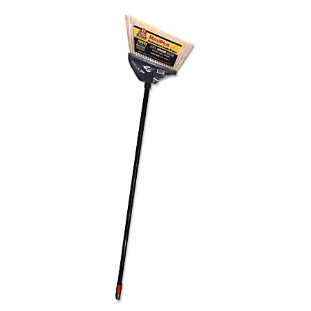 Rubbermaid, Vinyl Coated Metal Handle, Flagged Broom