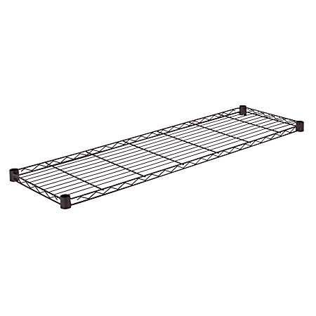 Honey-Can-Do Powder-Coat Steel Shelf, 250-Lb Capacity, 1"H x 14"W x 48"D, Black