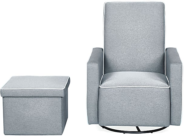 Push back sales chair with ottoman