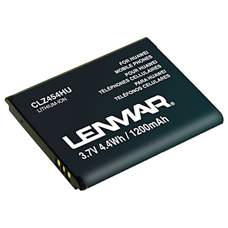 Lenmar® CLZ454HU Lithium-Ion Cellular Phone Battery, 3.7 Volts, 1200 mAh Capacity