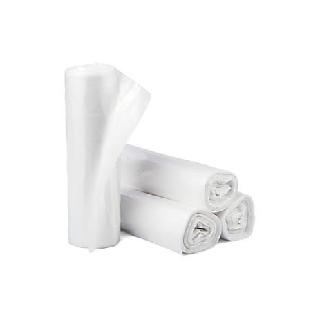 Inteplast HDPE Can Liners, 10 Microns, 30" x 37", Natural, Pack Of 500 Liners