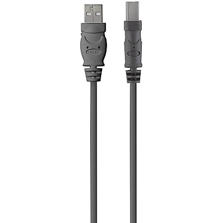 Belkin 3ft USB Cable - USB-A M to USB-B M - Printer, Scanner, Hard Drive compatible - 2.95 ft USB Data Transfer Cable for Printer, Computer - First End: 1 x USB 2.0 Type A - Male - Second End: 1 x USB 2.0 Type B - Male - 480 Mbit/s