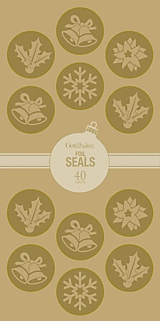 Geo Studios Holiday-Themed Adhesive Seals, 4-3/4” x 10”,