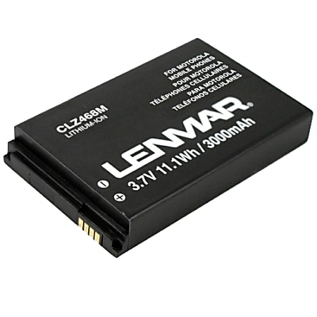 Lenmar® CLZ468M Lithium-Ion Cellular Phone Battery, 3.7 Volts, 3000 mAh Capacity