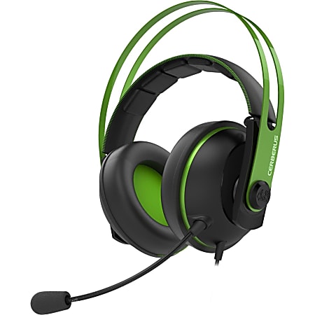 Asus Cerberus V2 Headset - Stereo - Mini-phone (3.5mm) - Wired - 32 Ohm - 20 Hz - 20 kHz - Over-the-head - Binaural - Circumaural - 3.94 ft Cable - Uni-directional, Omni-directional Microphone