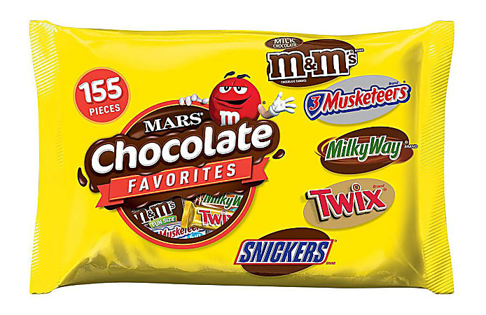 Mars Chocolate Bars Favorites Variety Mix, 80-Oz Bag