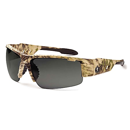 Ergodyne Skullerz® Safety Glasses, Dagr, Polarized, Kryptek Highlander Frame, Smoke Lens