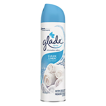 Glade Room Aerosol Spray, 8 Oz, Clean Linen