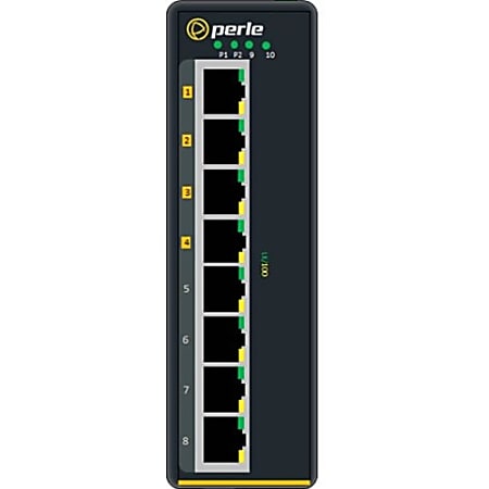 Perle IDS-108FPP-DS2SC80 - Industrial Ethernet Switch with Power Over Ethernet - 10 Ports - 10/100Base-TX, 100Base-LX - 2 Layer Supported - Rail-mountable, Panel-mountable, Wall Mountable - 5 Year Limited Warranty