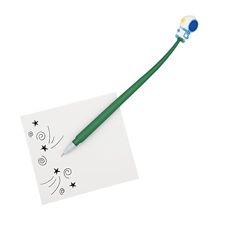 Little Yellow Bicycle Astronaut Gel Pen Needle Point Green - Office Depot