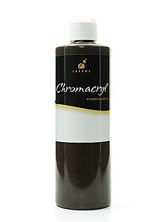 Chroma Chromacryl Students' Acrylic Paint, 1 Pint, Burnt Umber, Pack Of 2