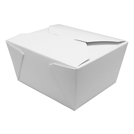 Karat Fold-To-Go Boxes, 30 Oz, White, Case Of 450 Boxes
