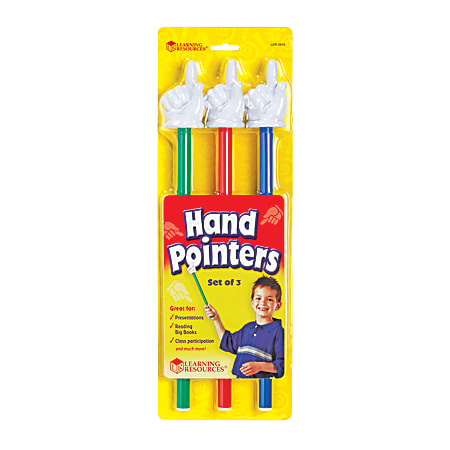 Learning Resources 15" Hand Pointers, 3 Per Pack, 2 Packs