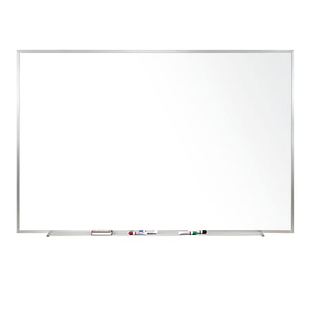 Becks ingesteld Specialist Ghent Magnetic Porcelain Dry Erase Whiteboard 48 x 120 Aluminum Frame With  Silver Finish - Office Depot