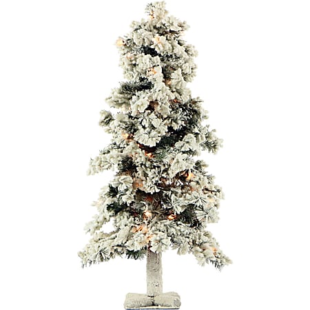 Fraser Hill Farm Artificial Snowy Alpine Trees With
