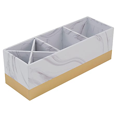 See Jane Work® 3-Compartment Organizer, Marble