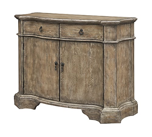 Coast to Coast Fletcher 2-Door 2-Drawer Storage Buffet Cabinet, 36"H x 46"W x 19"D, Niko Russet Brown