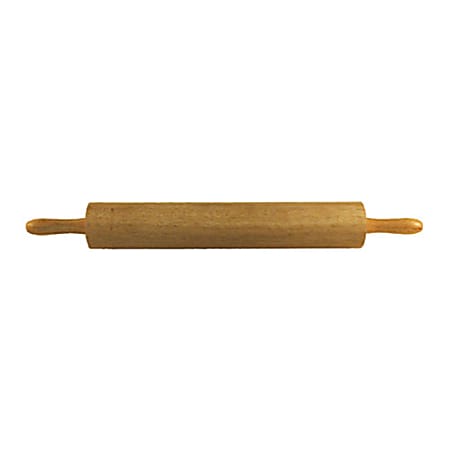 Update International Wood Rolling Pin, 18", Brown