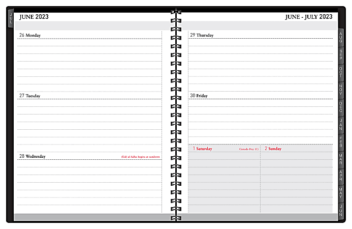 2023 2024 Office Depot Brand 18 Month WeeklyMonthly Academic Planner 6 ...