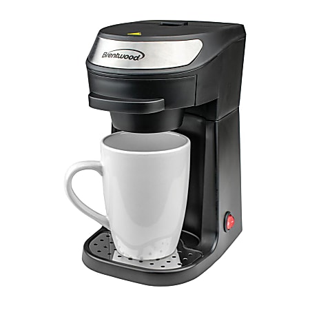 Brentwood Single Serve 5 Cup Coffee Maker Black - Office Depot