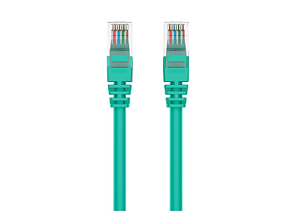 Belkin - Patch cable - RJ-45 (M) to RJ-45 (M) - 15.2 cm - 0.2 in - UTP - CAT 6 - molded, snagless, stranded - green
