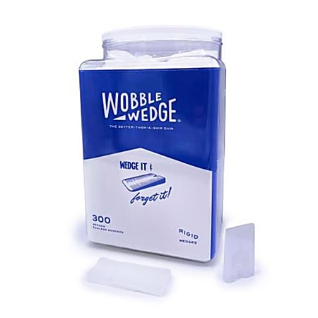 Wobble Wedge Translucent Wobble Wedges, Clear, Set Of 300 Wedges