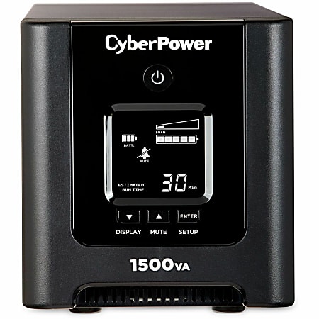 CyberPower OR1500PFCLCD PFC Sinewave UPS Systems - 1500VA/1050W, 120 VAC, NEMA 5-15P, Mini-Tower, Sine Wave, 8 Outlets, LCD, $200000 CEG- OR1500PFCLCD
