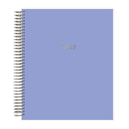 2027 Blue Sky LiveWell Purple Weekly/Monthly Planning Calendar, 7x9, Laminated Cover, Coil Bound, Jan-Dec 2027, Qty 1