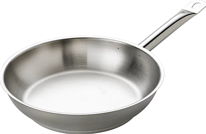 Hoffman Browne Steel Non-Stick Frying Pans, 8", Silver, Set Of 12 Pans