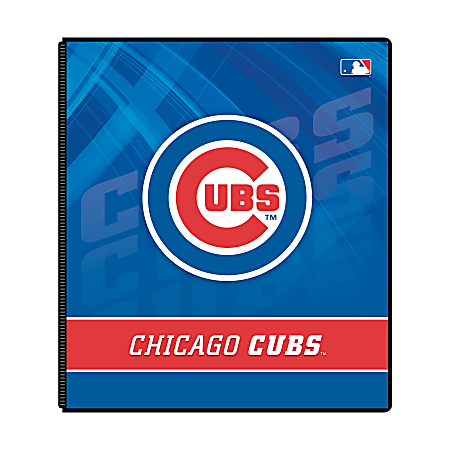 Markings by C.R. Gibson® Round-Ring Binder, 1" Rings, Chicago Cubs