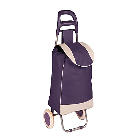 Honey-Can-Do Rolling Knapsack Bag Cart, Plum