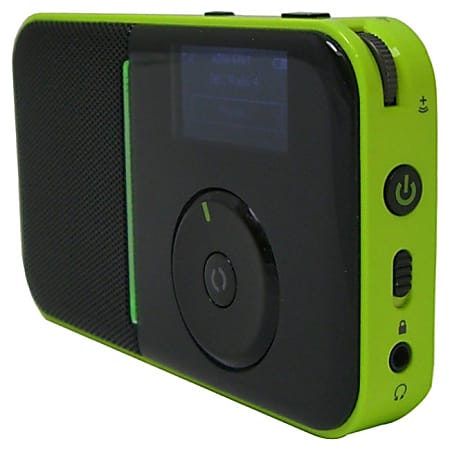 Mutant M-Wavio Internet Radio - 1.5" Screen - Wireless LAN - Black, Lime Green