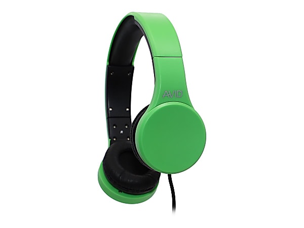 AVID AE-42 - Headphones with mic - on-ear - wired - 3.5 mm jack - green