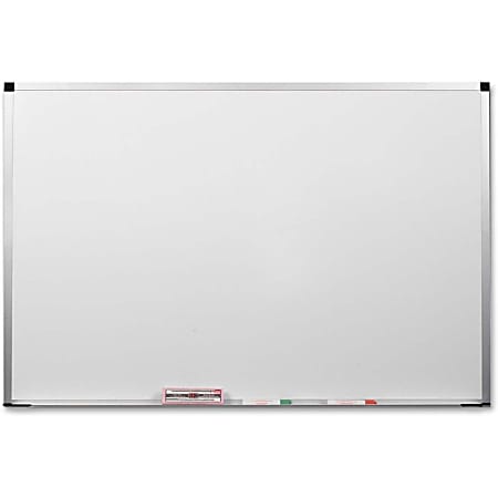 Balt ABC Markerboard - 36" (3 ft) Width x 24" (2 ft) Height - White Porcelain Steel Surface - Anodized Aluminum Frame - Rectangle - 1 Each