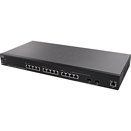 Cisco SX350X-12 12-Port 10GBase-T Stackable Managed Switch -